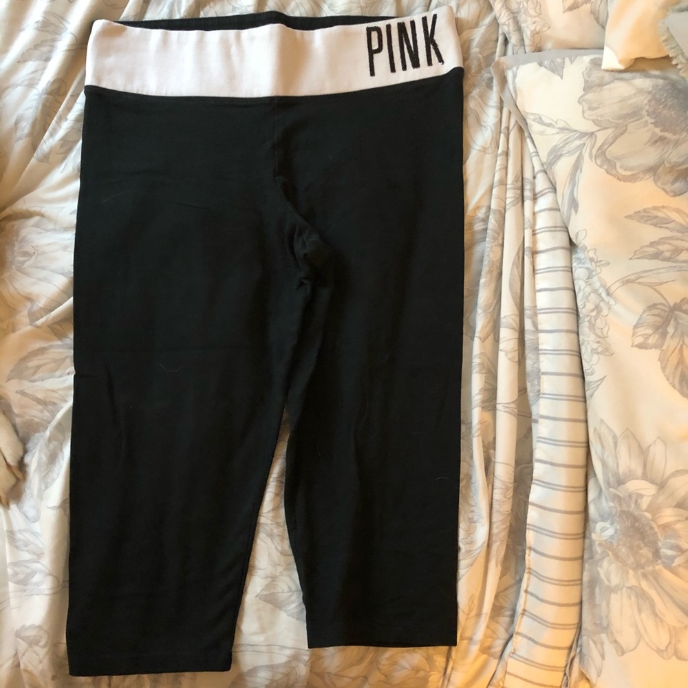 🌻VS PINK cropped leggings
